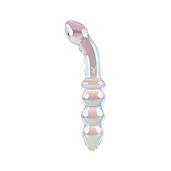 Playboy Pleasure Jewels Multiplay Double Glass Dildo