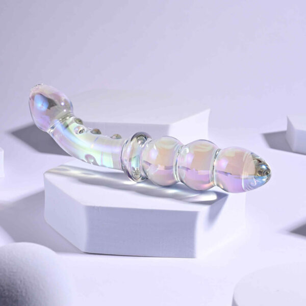 Playboy Pleasure Jewels Multiplay Double Glass Dildo