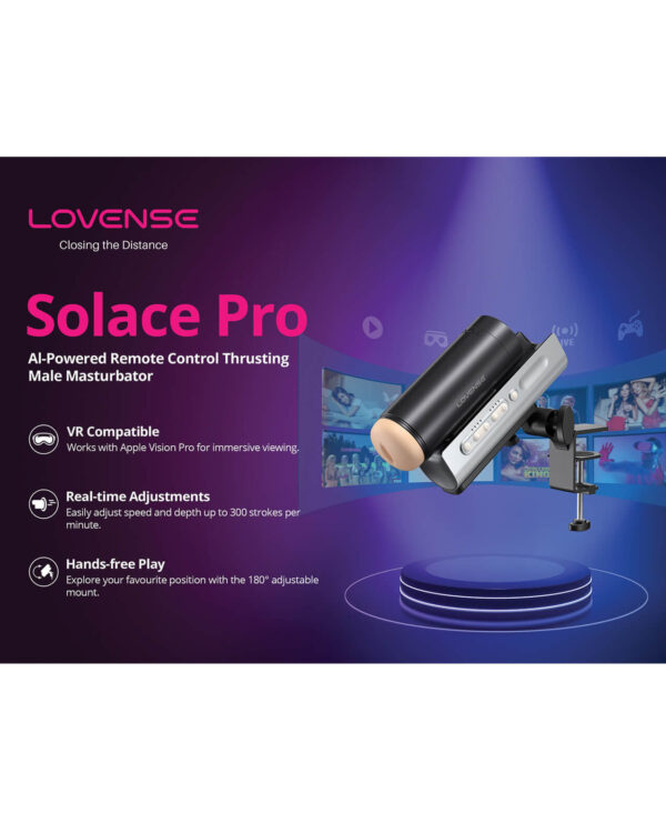 Lovense Solace Pro | Virtual Reality Thrusting Masturbator