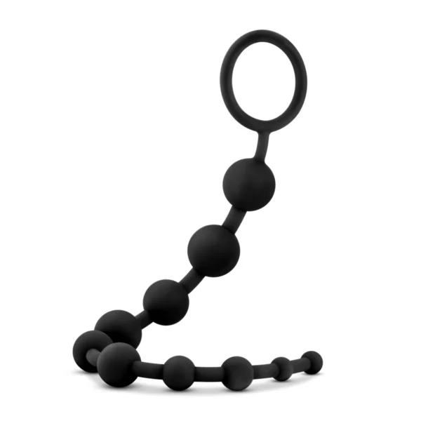 Anal Adventures Platinum By Blush Black 12.5-Inch Anal Beads