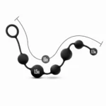 Anal Adventures Platinum By Blush Black 16-Inch Large Anal Beads