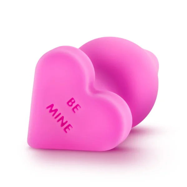 Blush Play With Me Naughty Candy Hearts Be Mine 3.5-inch Pink Anal Plug