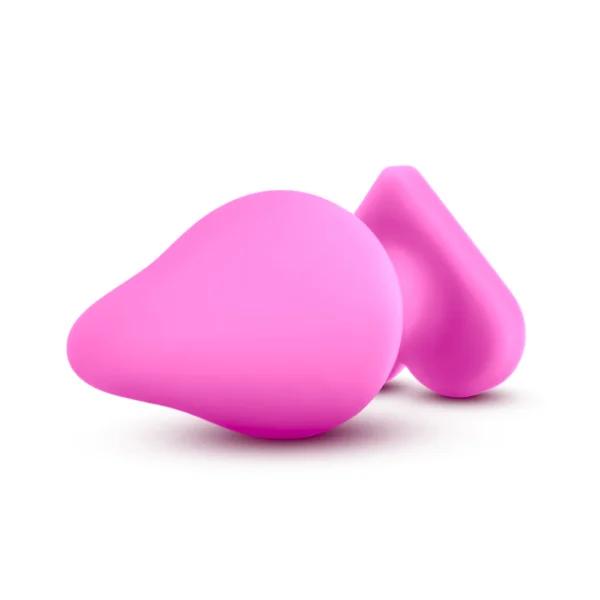 Blush Play With Me Naughty Candy Hearts Be Mine 3.5-inch Pink Anal Plug