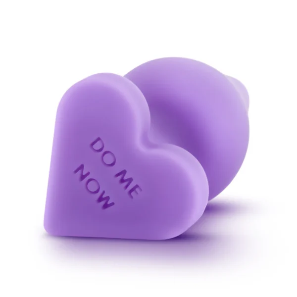 Blush Play With Me Naughty Candy Hearts Do Me Now 3.5-inch Purple Anal Plug