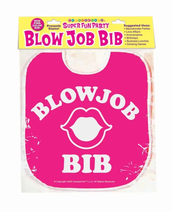 Candy Prints Blow Job Bib - Pink