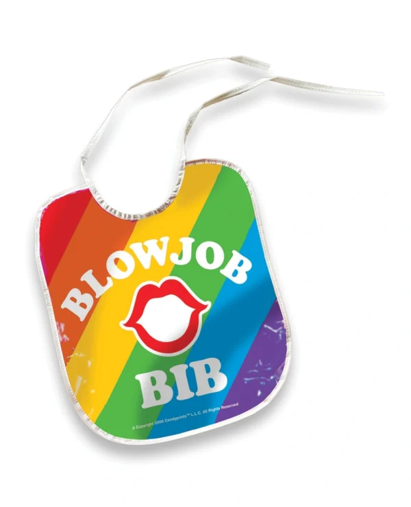 Candy Prints Blow Job Bib - Rainbow