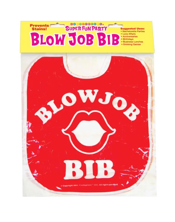 Candy Prints Blow Job Bib - Red