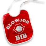 Candy Prints Blow Job Bib - Red