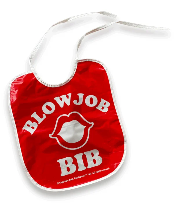 Candy Prints Blow Job Bib - Red