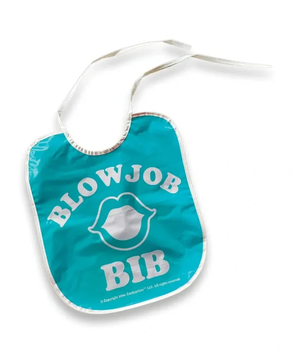 Candy Prints Blow Job Bib - Teal