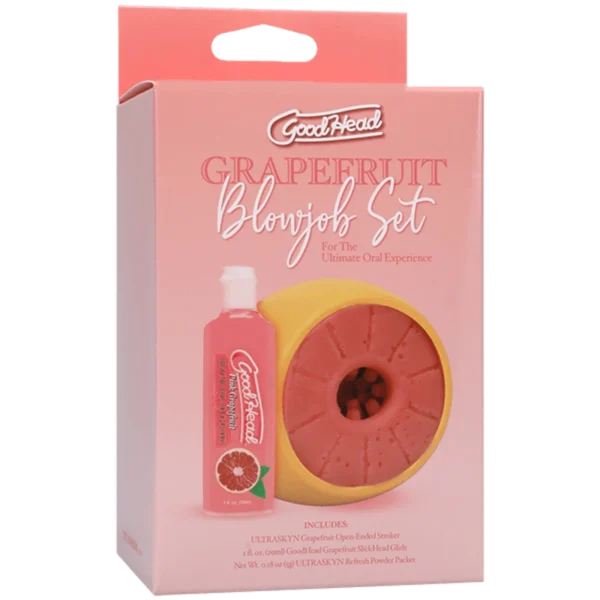 Doc Johnson GoodHead Grapefruit Blowjob Set