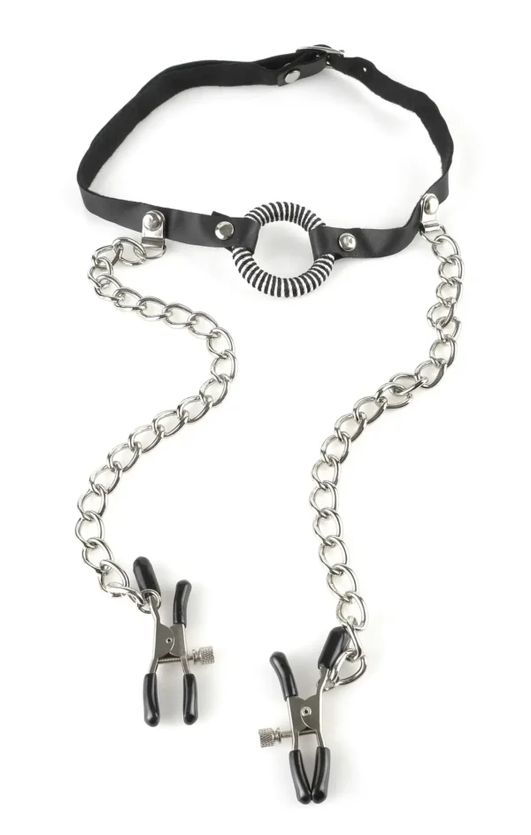 Fetish Fantasy Series - O-Ring Gag Nipple Clamps