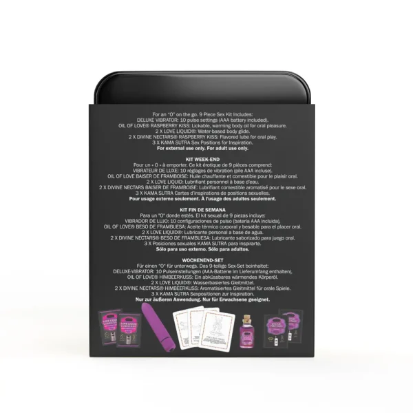 Kama Sutra WEKENDER VIBE Couples Sex Kit - Raspberry Kiss