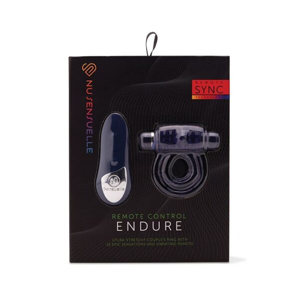 NU Sensuelle Endure Remote Controlled 15-Function Vibrating Cock Ring