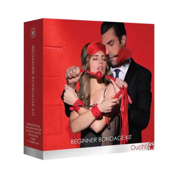 Shots Ouch! Beginners Bondage Kit - Red