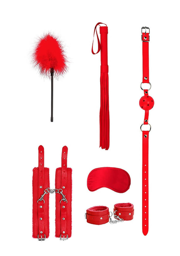 Shots Ouch! Beginners Bondage Kit - Red