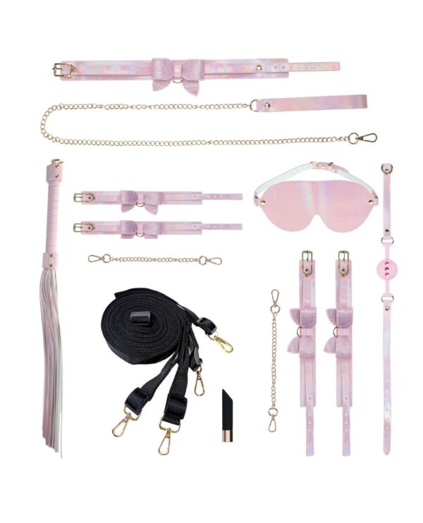 Shots Ouch! Paris Collection - Bondage Kit with Storage Bag - Pink