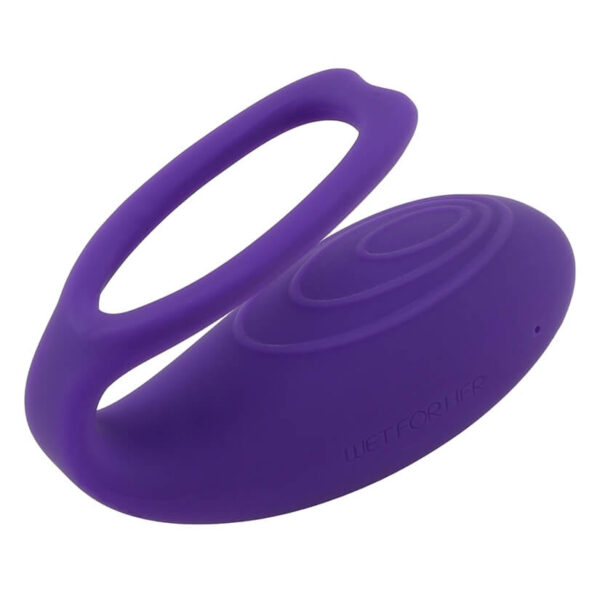 Wet For Her RockHer Mini Scissoring Vibrator - Dark Purple
