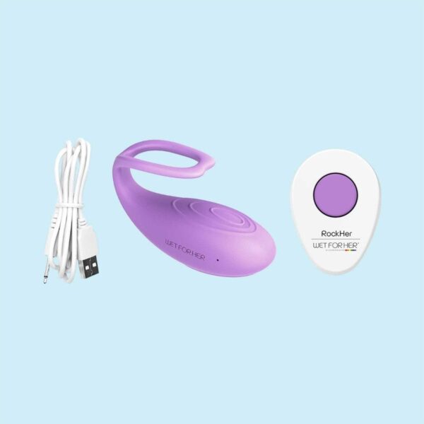 Wet For Her RockHer Mini Scissoring Vibrator - Lilac