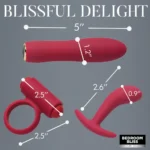Bedroom Bliss Lover's Bondage, Massage, & Vibrator Set