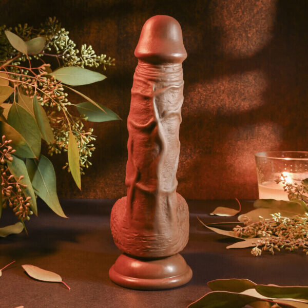 Evolved Realistic 8-inch Veiny Brown Dildo