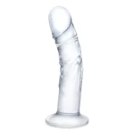 Gläs 7 Curved Realistic Glass Dildo With Veins