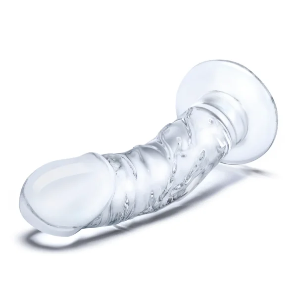 Gläs 7 Curved Realistic Glass Dildo With Veins