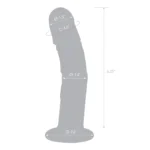 Gläs 7 Curved Realistic Glass Dildo With Veins