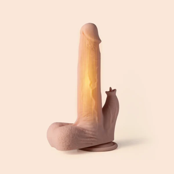 Honey Play Box COLTER Realistic 8.66 Inch Thrusting Dildo & Clit Licker