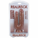 RealRock Double Trouble 5 in. / 6 in. Double Dildo - Tan