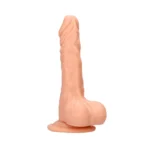 RealRock Realistic 7-inch Dildo With Balls and Suction Cup - Beige