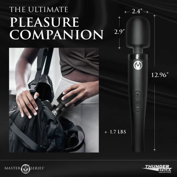 XR Brands Master Series Thunderstick Pro Silicone Wand Massager