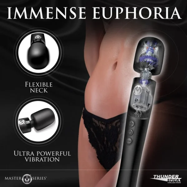 XR Brands Master Series Thunderstick Pro Silicone Wand Massager