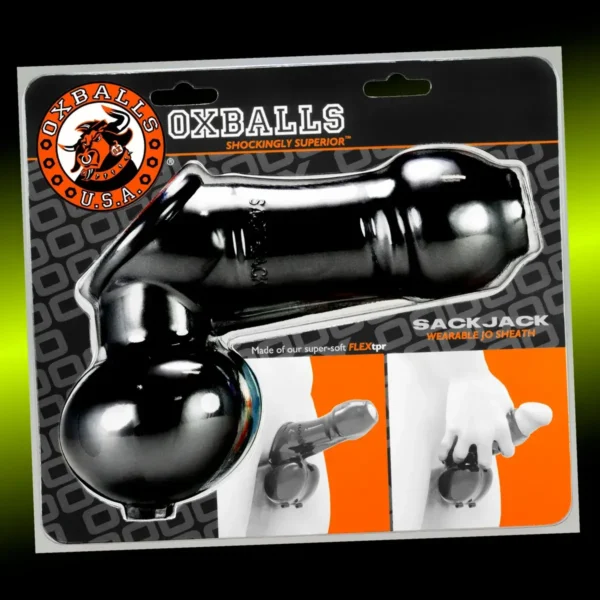 OxBalls Sackjack Wearable Jackoff Sheath - Black