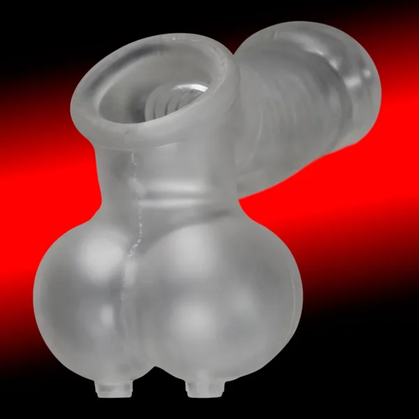 OxBalls Sackjack Wearable Jackoff Sheath - Clear Frost