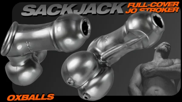 OxBalls Sackjack Wearable Jackoff Sheath - Steel