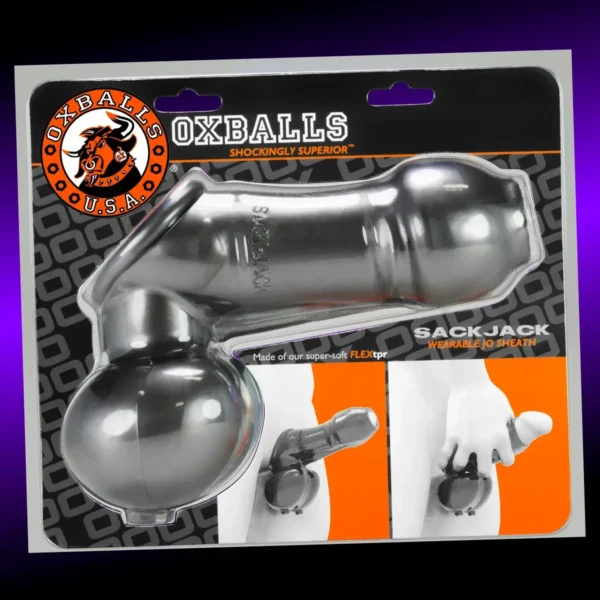 OxBalls Sackjack Wearable Jackoff Sheath - Steel