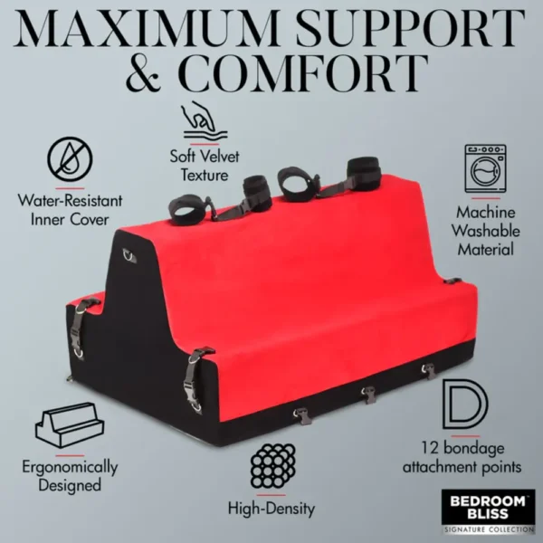 Bedroom Bliss Contoured Bondage Bench - Max support and comfort