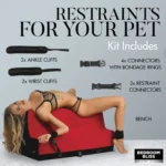 Bedroom Bliss Contoured Bondage Bench - Restraints for your pet