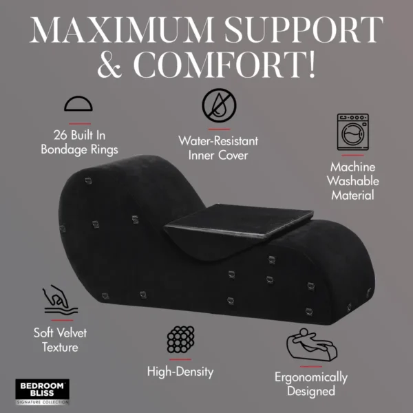 Bedroom Bliss Power & Pleasure Bondage Couch - Maximum Comfort & Support