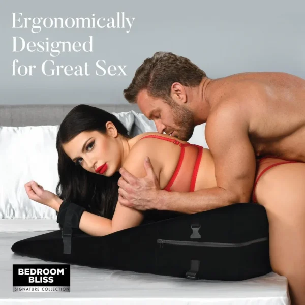 Bedroom Bliss XL Bondage Wedge Pillow - Ergonomically Designed for Great Sex