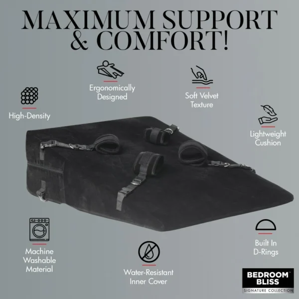 Bedroom Bliss XL Bondage Wedge Pillow - Max Support & Comfort