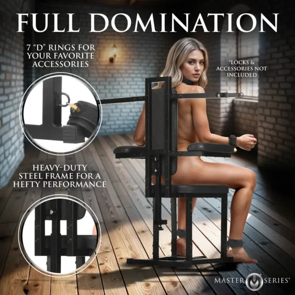 Full Domination Bondage Chair & Thrusting Machine