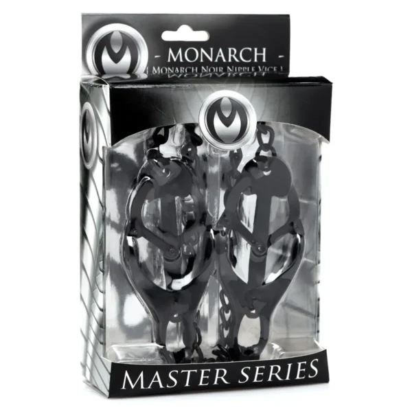 Master Series Monarch Noir Nipple Vice Clamps - Black