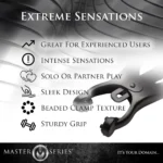 Master Series Monarch Noir Nipple Vice Clamps - Extreme Sensations