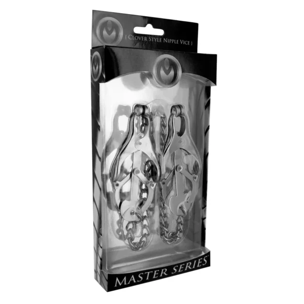 Master Series Monarch Noir Nipple Vice Clamps - Sterling