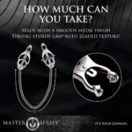 Master Series Monarch Noir Nipple Vice Clamps - Sterling