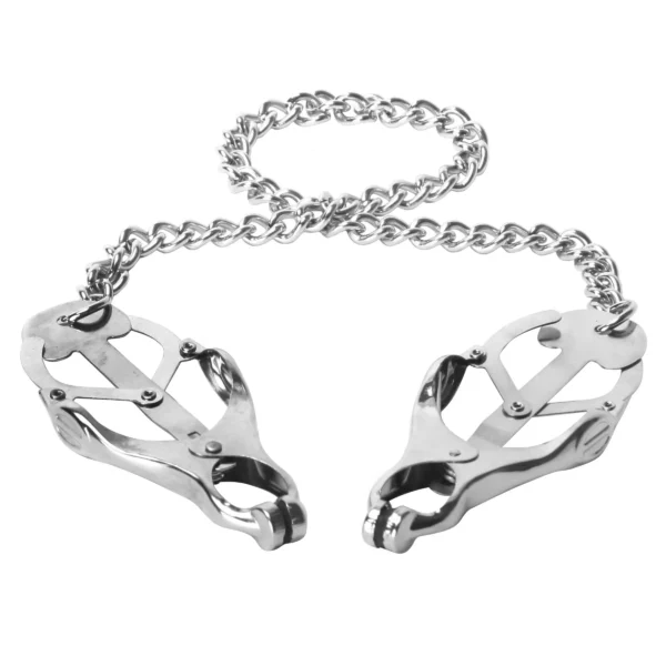 Master Series Monarch Noir Nipple Vice Clamps - Sterling