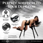 Master Series Obedience Adjustable Dom-Sub Bondage Bench