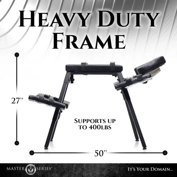 Master Series Obedience Adjustable Dom-Sub Bondage Bench